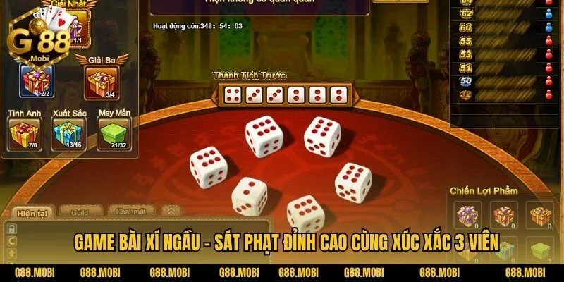 Game bài Xí Ngầu – Sát Phạt Đỉnh Cao Cùng Xúc Xắc 3 Viên