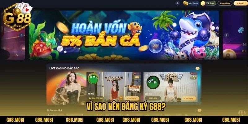 Đăng ký G88 - Tham gia nền giải trí chỉ với 3 bước 1 Cách Đăng ký G88 nhanh chóng và an toàn